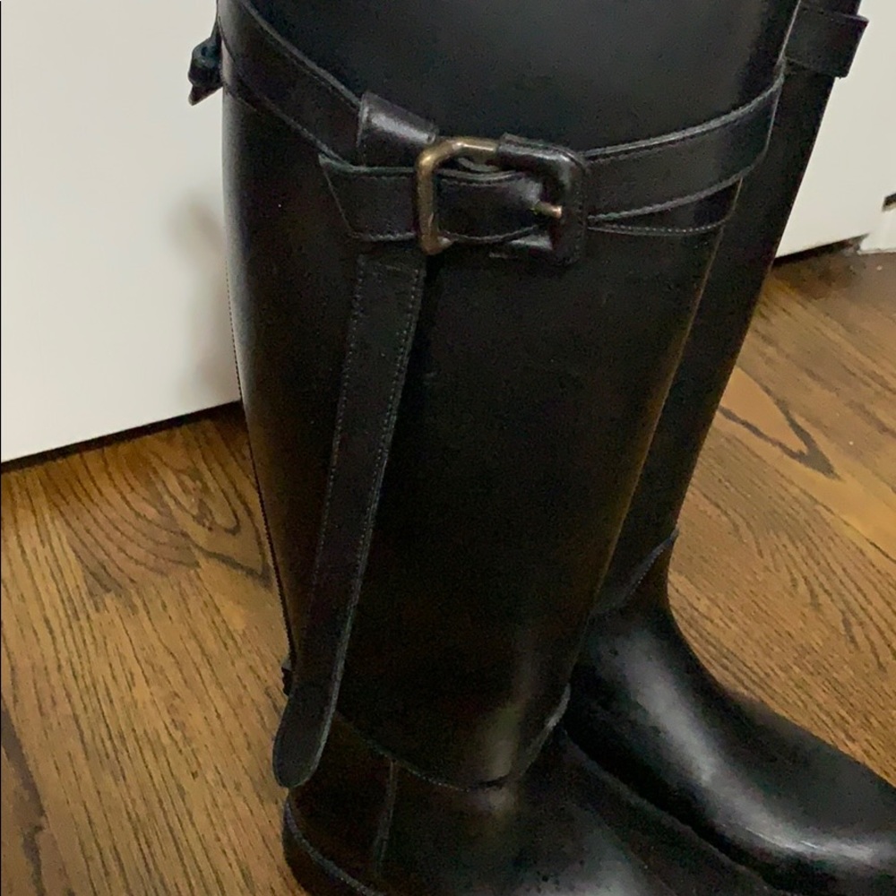 Burberry black tall rain boots - Picture 4 of 5